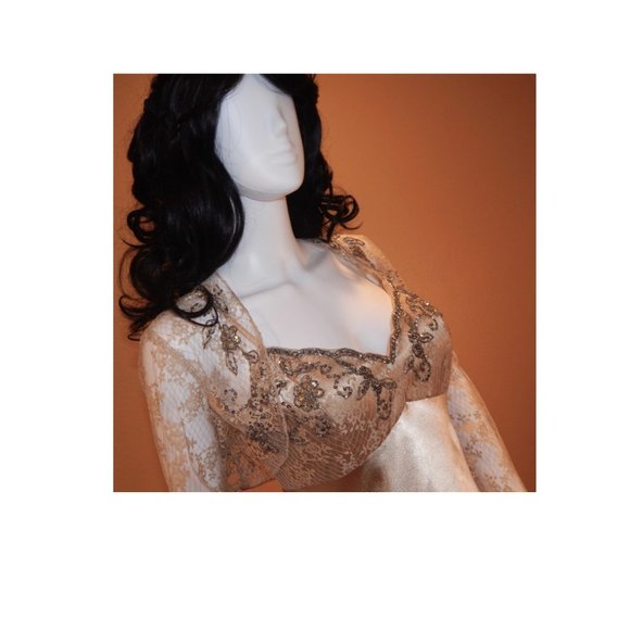 Xsape by Joanna Chen SIZE 6 GOLD SEQUINED/LACE 2 PIECE SET - Picture 16 of 16